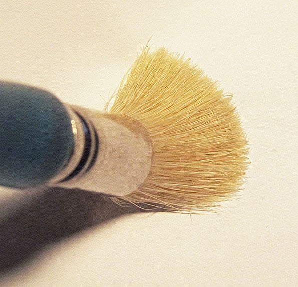 the stencil brush