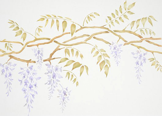 wisteria stencil