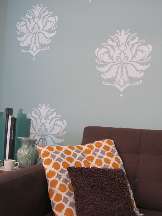 Stenciled Accent Pillows