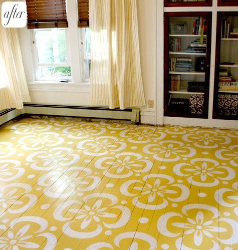 DIY stencil floor