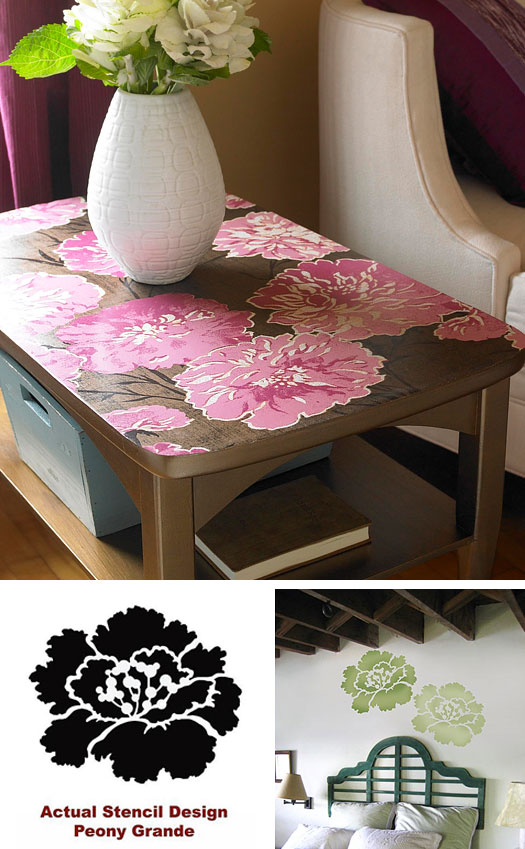 stencils DIY home decor table top
