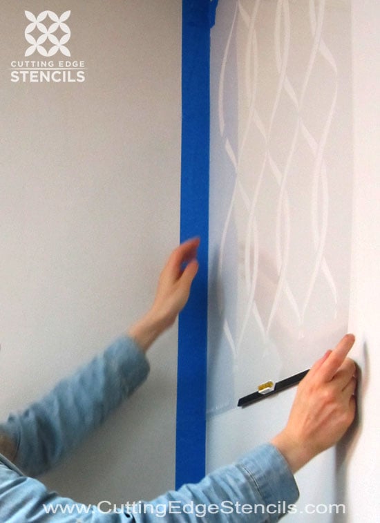 Entwined Stencil for DIY Feature Wall