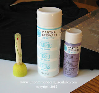 Supplies to stencil with