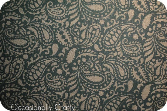 Paisley Allover Stencil Pattern painted on textured walls!