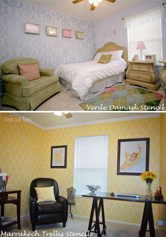 Stenciling Multiple Rooms in your home with Cutting Edge Stencils