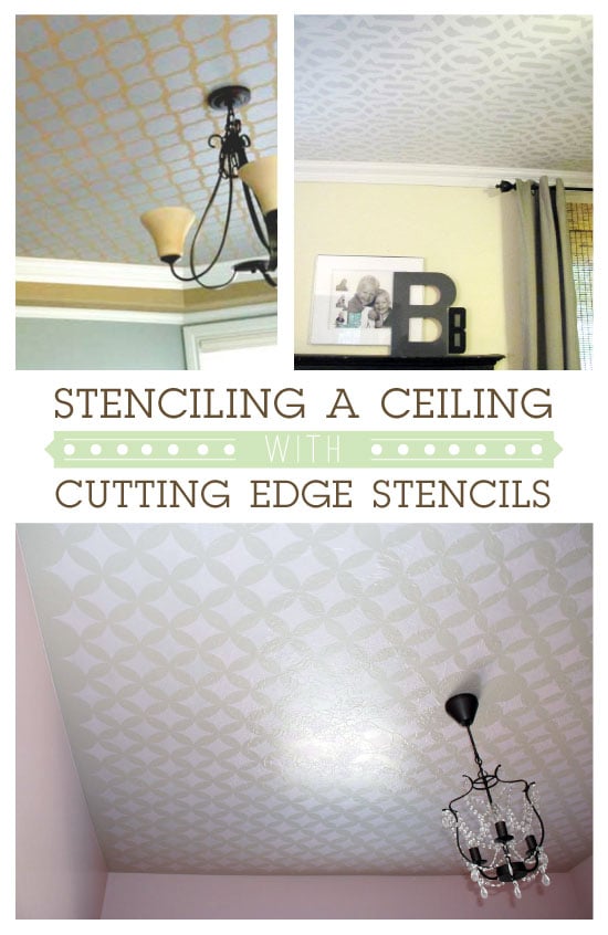 Using Cutting Edge Stencils on the Ceiling