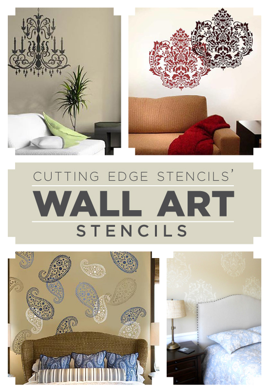 Use Cutting Edge Stencils' awesome Wall Art Stencils!