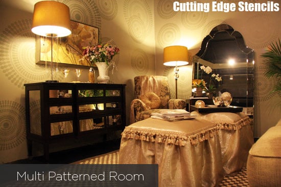Stencil with multiple patterns and create a perfectly layered room!