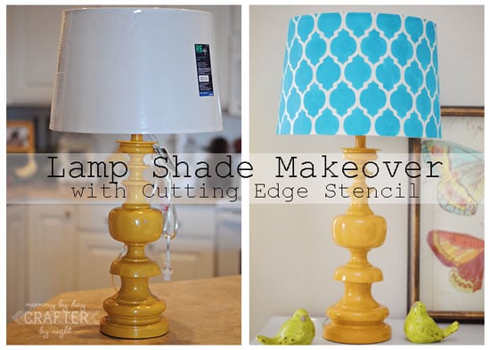 Makeover your lampshade using CEStencils Moroccan Stencils