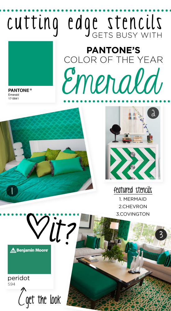 How to use Emerald with stencils for a great painting idea!