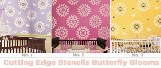 Cutting Edge Stencils Wall Painting Stencils: Butterfly Blooms