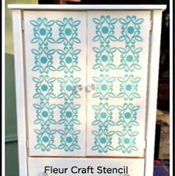 Using the Fleur Craft Stencil by Kathy Peterson to redo this DIY Armoir! http://www.cuttingedgestencils.com/Fleur-Craft-Stencil-Kathy-Peterson.html