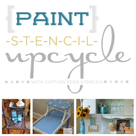 Stencils and paint can upcycle old furniture! http://www.cuttingedgestencils.com/craft-furniture-stencils.html
