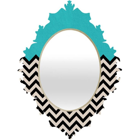 Paint an old mirror using the Chevron Craft Stencil from Cutting Edge Stencils! http://www.cuttingedgestencils.com/chevron-stencil-templates-stencils.html