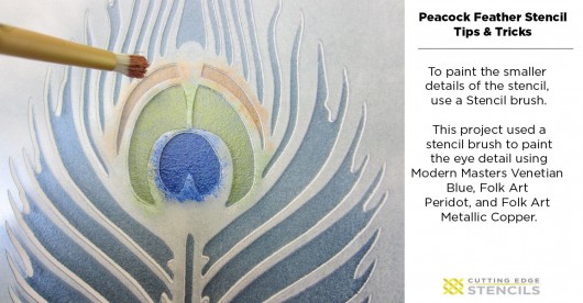 Stenciling Tutorial on how to stencil the Peacock Feather Allover pattern from Cutting Edge Stencils. http://www.cuttingedgestencils.com/peacock-feather-wall-stencil-pattern.html