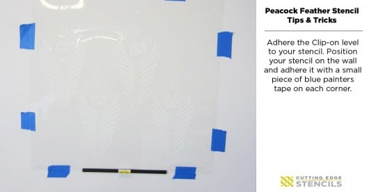 Stenciling Tutorial on how to stencil the Peacock Feather Allover pattern from Cutting Edge Stencils. http://www.cuttingedgestencils.com/peacock-feather-wall-stencil-pattern.html