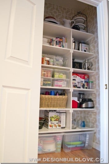 A stenciled pantry makeover using the Shipibo Allover pattern from Cutting Edge Stencils. http://www.cuttingedgestencils.com/stencils-wall-stencil-shipibo.html