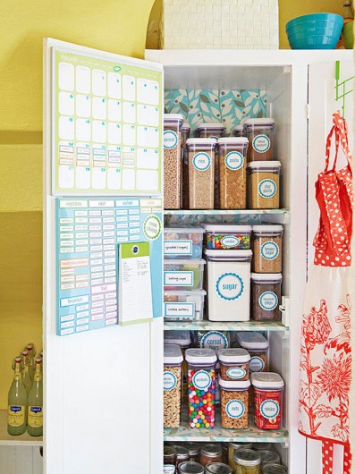 This organized pantry was spotted on Better Homes and Gardens website.
