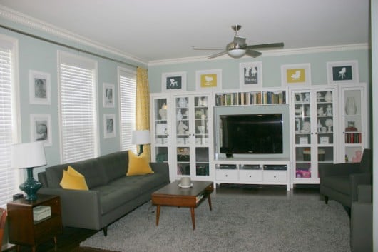 A gorgeous great room painted by Kelly from Modern Camelot.