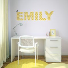 DIY kids room idea using the Mermaid Letter Stencil part of the Alphabet Stencil Collection. http://www.cuttingedgestencils.com/mermaid-stencil-letters-baby-name-nursery.html