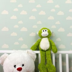 This DIY Cloud Allover stencil is perfect fora nursery or playroom accent wall. http://www.cuttingedgestencils.com/clouds-allover-stencil-pattern-for-walls.html