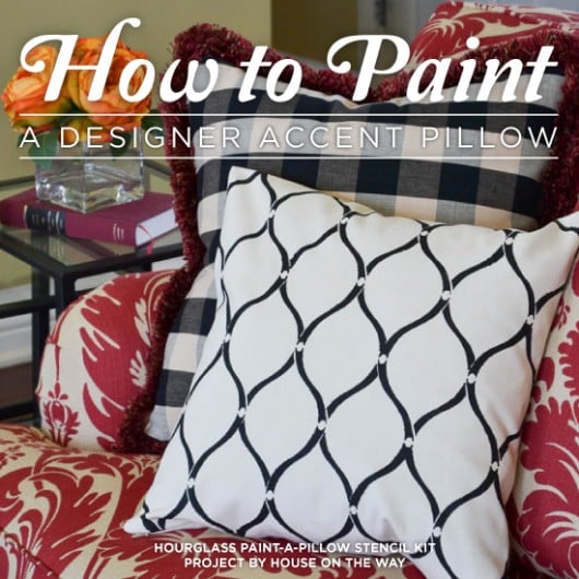 Learn how to paint a DIY designer accent pillow using the Hourglass Paint-A-Pillow kit. http://paintapillow.com/index.php/hourglass-paint-a-pillow-kit.html