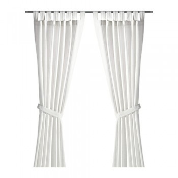 White Lenda curtains from Ikea are perfect for stenciling. http://www.cuttingedgestencils.com/herringbone-stencil-pattern.html