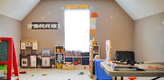 A playroom before its stenciled makeover. http://www.cuttingedgestencils.com/stencil-dreams.html