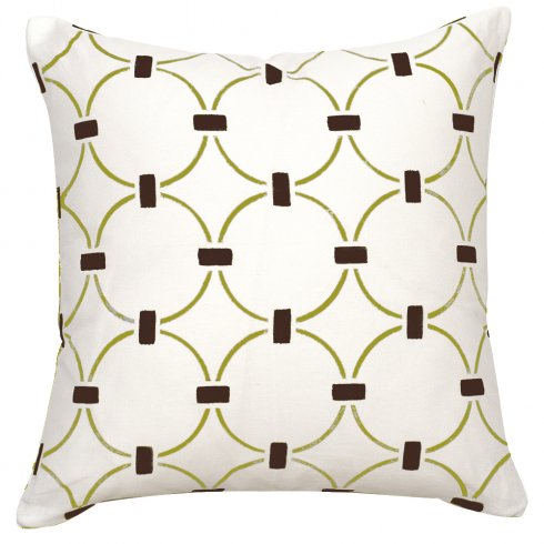 Chain Link Paint-A-Pillow kit is used to make DIY custom accent pillows. http://www.cuttingedgestencils.com/chain-link-stenciled-paint-a-pillow-kit.html
