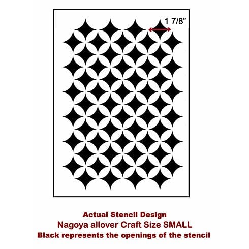 The small Nagoya Craft Stencil from Cutting Edge Stencils. http://www.cuttingedgestencils.com/nagoya-furniture-stencil.html