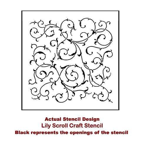 The Lily Scroll craft stencil from Cutting Edge Stencils is perfect for painting furniture. http://www.cuttingedgestencils.com/scroll-craft-stencil.html