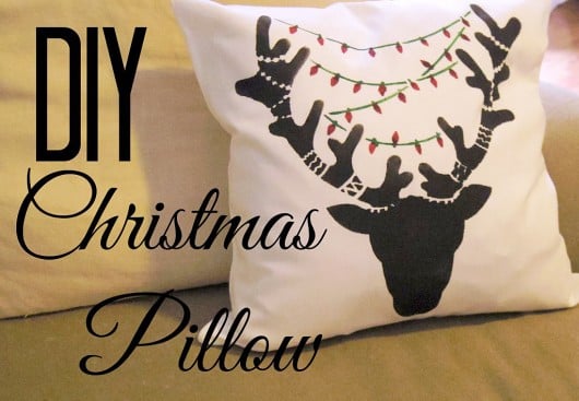 Learn how to stencil a DIY Holiday accent pillow using the Reindeer Paint-A-Pillow kit. http://www.cuttingedgestencils.com/reindeer-diy-accent-pillows-holiday-home-decor.html