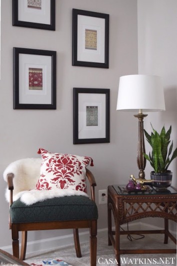 A DIY stenciled accent pillow using the Wild Berry Damask accent pillow kit. http://paintapillow.com/index.php/wild-berry-damask-paint-a-pillow-kit.html