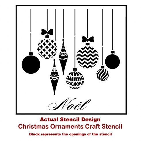 Christmas Ornaments from Cutting Edge Stencils. http://www.cuttingedgestencils.com/diy-christmas-decor-craft-and-furniture-stencils.html