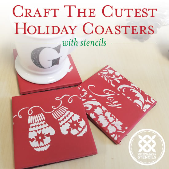 Cutting-edge-stencils-christmas-holiday-stencils-diy-coasters