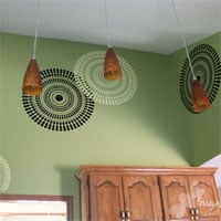 Funky-Wheel-Stenciled-Kitchen