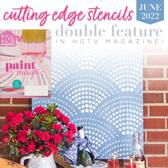 HGTV-Magazine-Stencils-Radiant-Scallop-Stenciled-Wall-Art