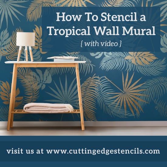 HowToStencil-TropicalWallMural-Cover