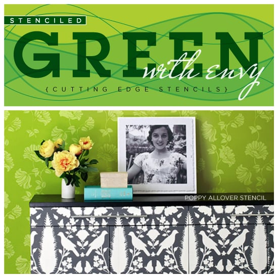 Stencil-Ideas-Walls-Crafts-Green