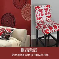 Stenciling with Robust Red 200x200