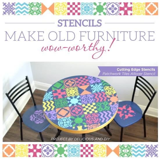 patchwork-tiles-stencil-pattern-diy-stenciled-table