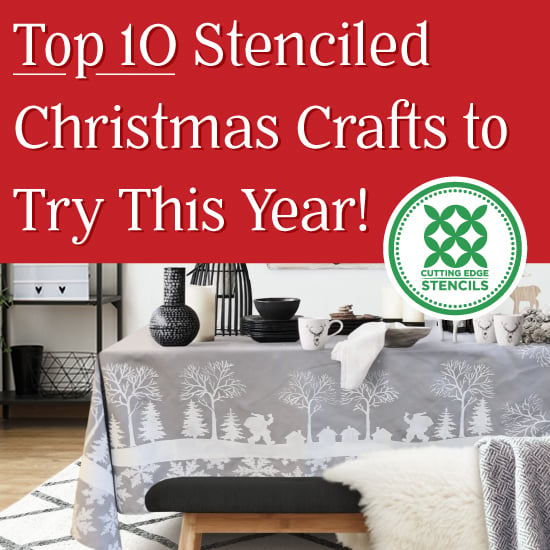 Top-Ten-Christmas-stenciling-Crafts-stenciled-tablecloth-new