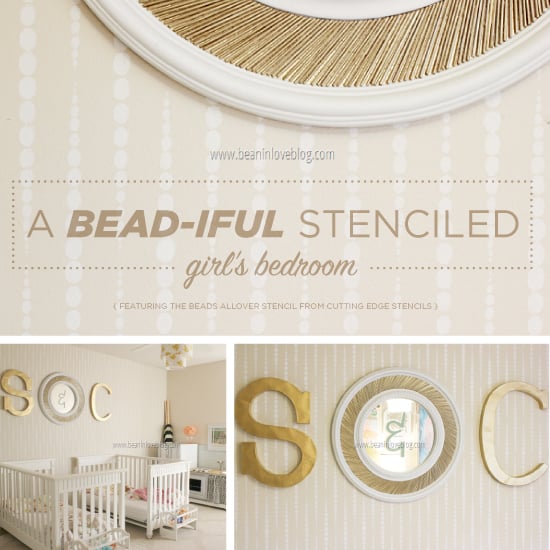 beads-allover-stencil-diy-girls-bedroom-accent-wall-cutting-edge-stencils