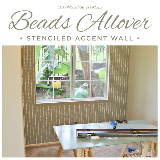 beads-allover-stencil-diy-stenciled-accent-wall