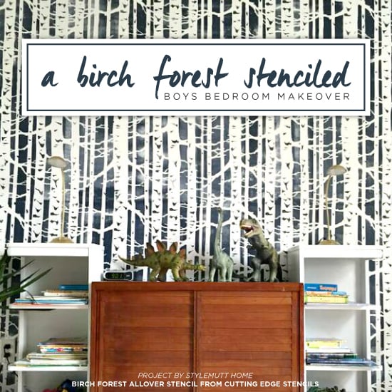 birch-forest-stencil-cutting-edge-stencils-diy-accent-wall