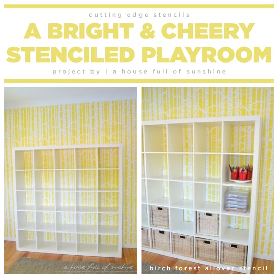 birch-forest-stencil-diy-stenciled-accent-wall-playroom