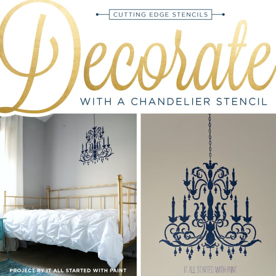 chandelier-stencil-diy-stenciled-accent-wall-bedroom-cutting-edge-stencils