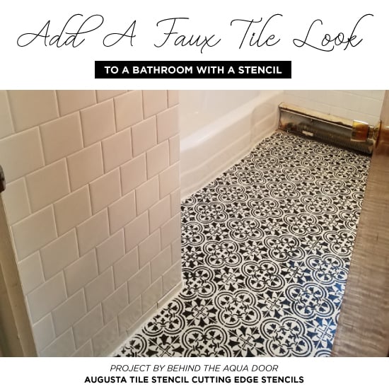 cutting-edge-stencils-augusta-tile-stencil-diy-stenciled-bathroom-floor-tile-makeover