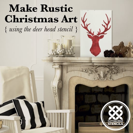 cutting-edge-stencils-deer-head-stencil-wall-art-rustic-christmas-farmhouse-deco