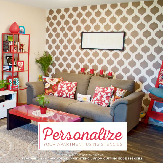 cutting-edge-stencils-diy-cascade-stenciled-accent-wall-apartment